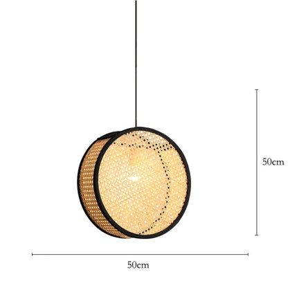 Decorbites™ Bambus-Kern-Rattan-Kronleuchter LED-Hängeleuchte für die Beleuchtung im Hausdekor