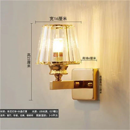 DecorBites™ Crystal LED Wall Lamp for Home Decor - Modern Sconce Light Fixture for Living Room & Bedroom