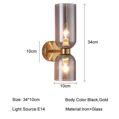 Decorbites™ Glasball-LED-Wandleuchten – Nordisch moderne Wandlampen für Schlafzimmer, Badezimmer, Treppenhäuser