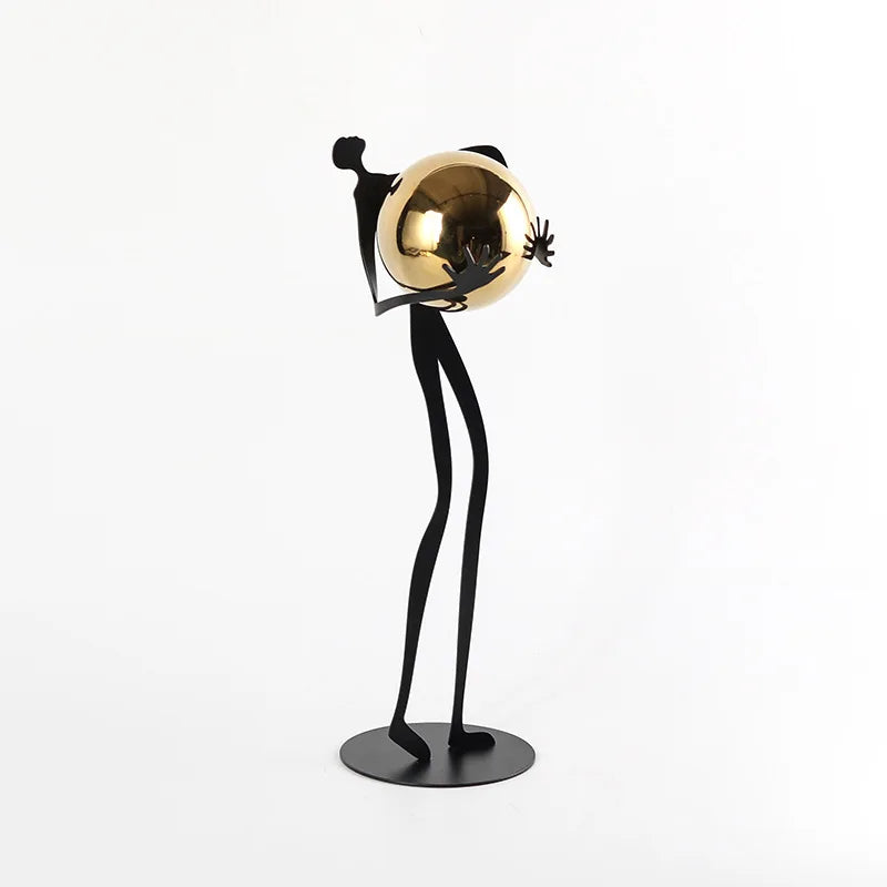 Decorbites™ Goldfigur-Skulptur Metallornament Heimdekoration Figur