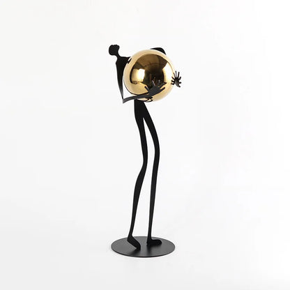 Decorbites™ Goldfigur-Skulptur Metallornament Heimdekoration Figur