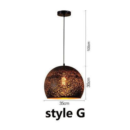 DecorBites™ Etched Wrought Iron Chandelier, Industrial Style LED Lighting Fixture