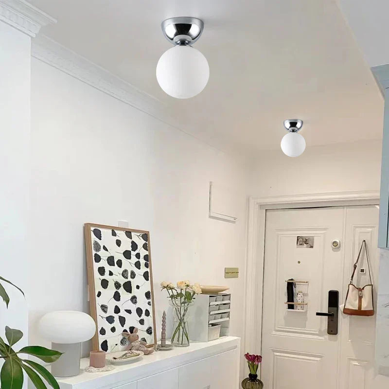 DecorBites™ Glass Iron LED Ceiling Light - Modern Nordic Style Lighting Fixtures