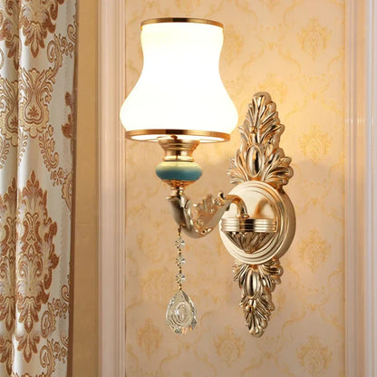 DecorBites™ Crystal Wall Sconce Bedroom Lamp Indoor Modern Lighting Europen Style