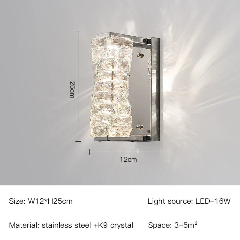 Decorbites™ Kristall-Wandleuchte: Nordisches LED-Luxusdesign, Kunstgold/Chrom für Wohnzimmer, Schlafzimmer