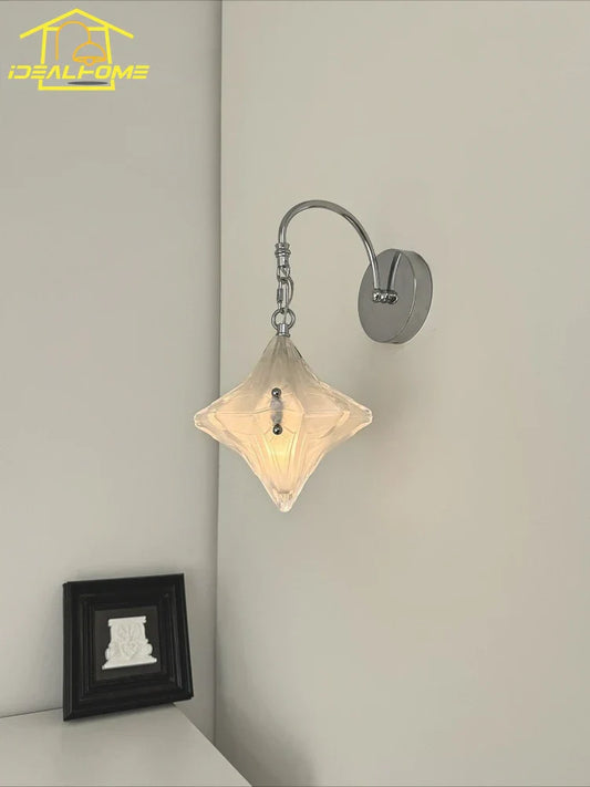 DecorBites™ French Medieval Bauhaus LED Glass Wall Lamp for Living Room & Bedroom