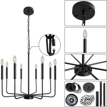 Decorbites™ Eisenleuchter für amerikanischen ländlichen Stil im Wohnzimmer, Küche, Esszimmer und Schlafzimmer