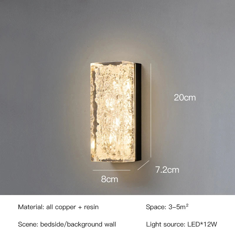 DecorBites™ LED Bedroom Wall Lamp - Luxury Nordic Design Resin Light