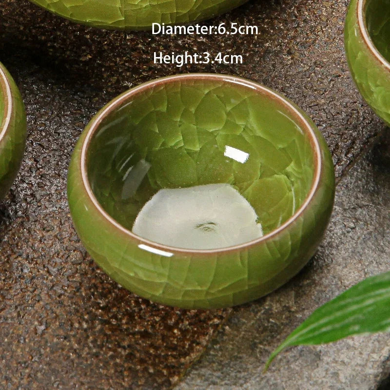 Decorbites™ Eis-Knackende Keramik-Tee-Tasse Espresso-Kaffee Kung-Fu-Teetasse Süße Tasse