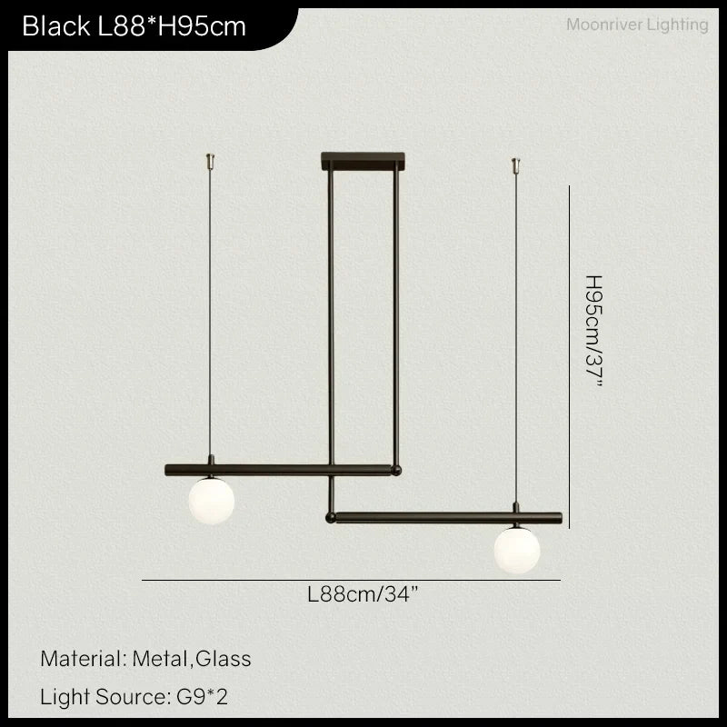 Decorbites™ LED-Lineare Hängelampe für Zuhause – Moderne Minimalistische Wohnzimmer-Lüster