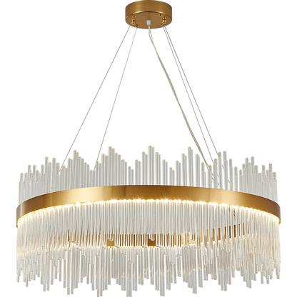 Decorbites™ Kristallstab-Runde Kronleuchter: Modernes nordisches Licht für Wohnzimmer, Schlafzimmer, Esszimmer, Küche