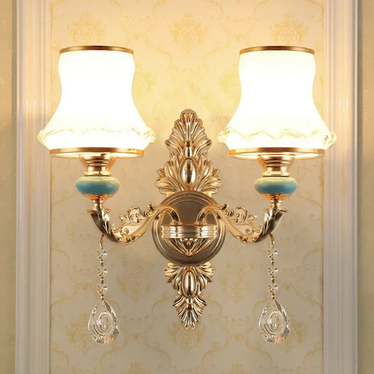 Decorbites™ Kristall-Wandleuchte Schlafzimmerlampe Innenraum Moderne Beleuchtung Europäischer Stil