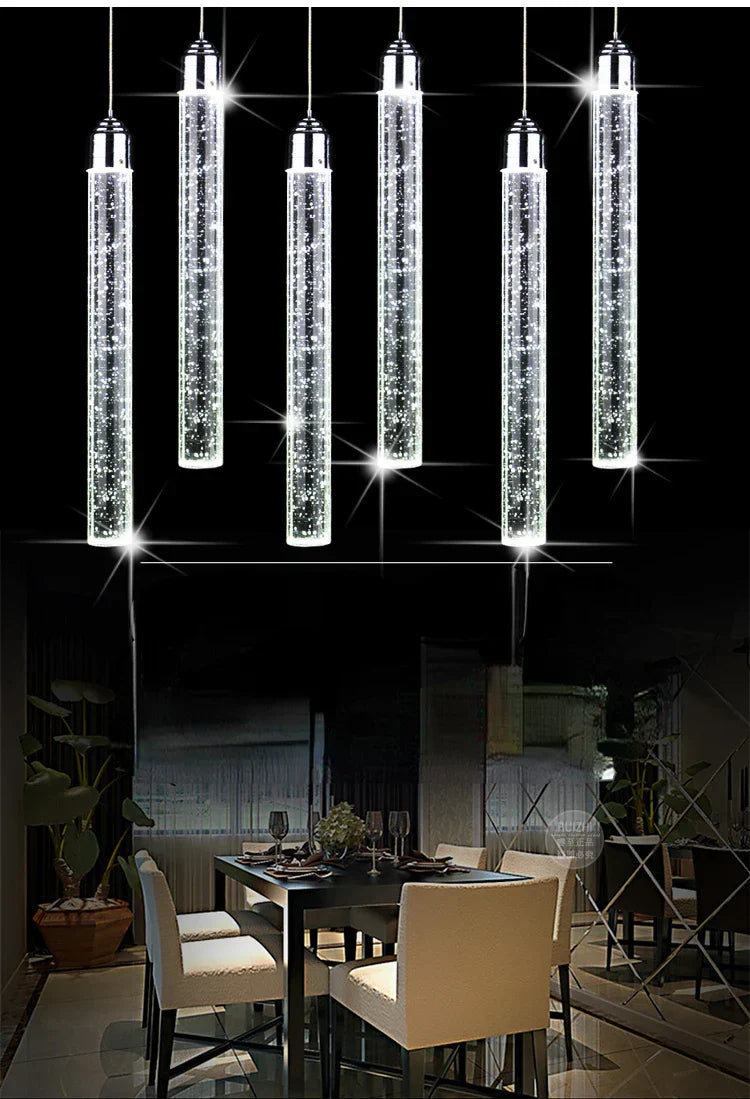 DecorBites™ Crystal LED Pendant Light for Dining, Living, Bedroom