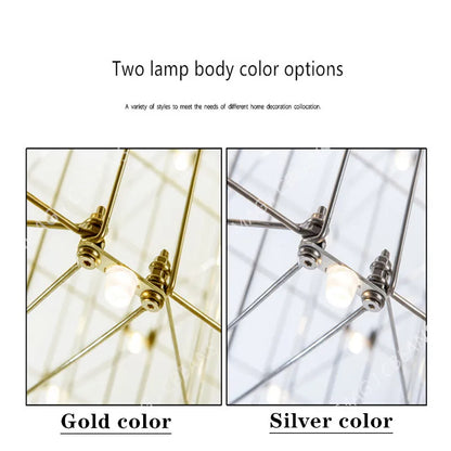Decorbites™ Cosmos-Kronleuchter: Nordisches Silber-Glühwürmchen-Licht für luxuriöse Wohn- und Esszimmer