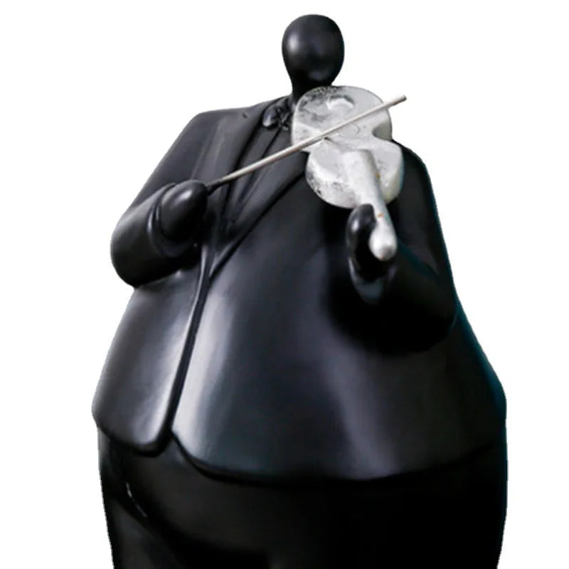 Decorbites™-Menschliche Figur-Skulptur Musikinstrument Band-Charakter Heimdekoration