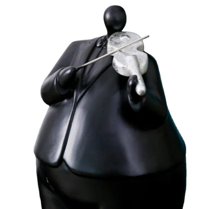 Decorbites™-Menschliche Figur-Skulptur Musikinstrument Band-Charakter Heimdekoration
