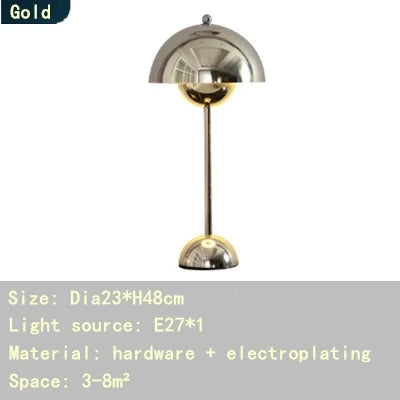 Decorbites™ Eisen-Pilzförmige Macaron-Tischlampe - Moderne Minimalistische LED-Heimdekoration