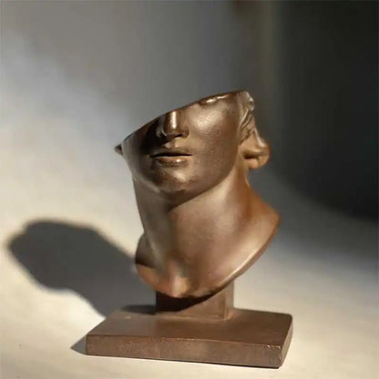 Decorbites™ Abstrakte menschliche Gesichtsskulptur, realistische Figurenkunst-Statue zur Haushaltsdekoration