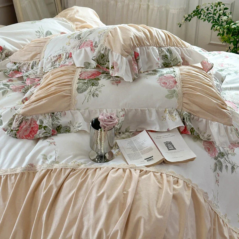 Floral Cotton Ruffle Bedding