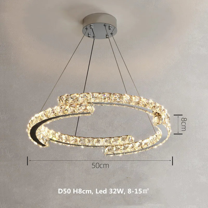 Decorbites™ Kristall-LED-Hängeleuchten Chromstahl Moderne Luxusarmaturen