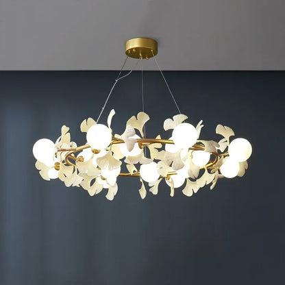 Decorbites™ Gingko-Blatt-Zweig LED-Deckenleuchter für modernes Wohnzimmer und Schlafzimmer