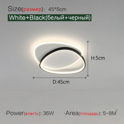 DecorBites™ LED Ceiling Lamp for Bedroom, Modern & Romantic Nordic Design for Master Bedroom & Study Room.