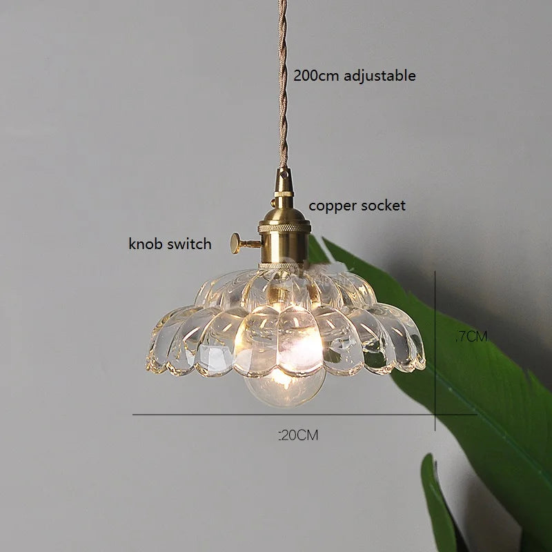 Glass Vintage Pendant Lamp