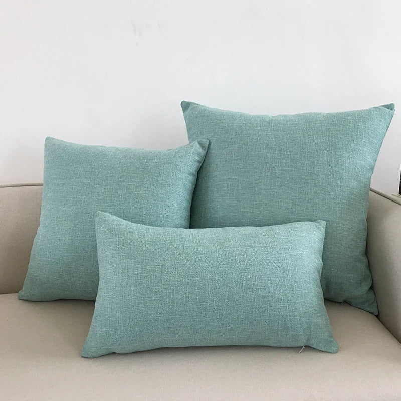 Decorbites™ Elfenbein-Sofakissenbezug 30x50cm 40x40cm 45x45cm 50x50cm 60x60cm Uni-Farbe