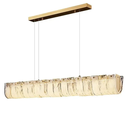 Decorbites™ Wolken-Glas-Leuchter: Luxuriöser minimalistischer Kupfer-Lichtspender für ein Charakter-Restaurant