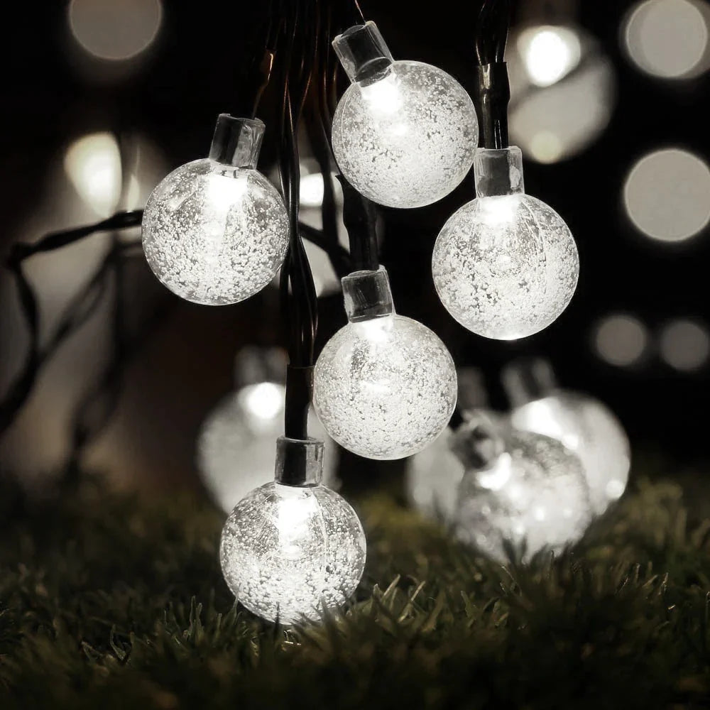 Decorbites™ Kristallkugel Solar-Feenkugeln für Außengarten Weihnachts-Hochzeitsdekoration