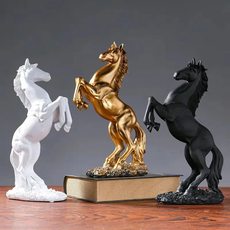 Decorbites™ Pferdeharz-Skulptur als Wohnaccessoire – Tierdekoration für Wohnzimmer und Büro