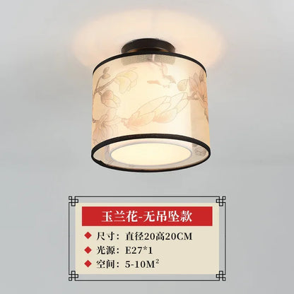 Decorbites™ Lotus Chinesische Kronleuchter Deckenlampe Einfaches Korridor-Gemälde LED-Beleuchtung