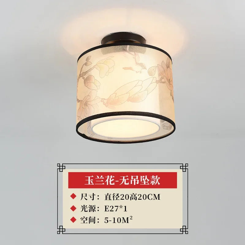 Decorbites™ Lotus Chinesische Kronleuchter Deckenlampe Einfaches Korridor-Gemälde LED-Beleuchtung