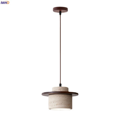Decorbites™ LED Gelbe Travertin-Hängeleuchte für Vintage-Heimdekoration