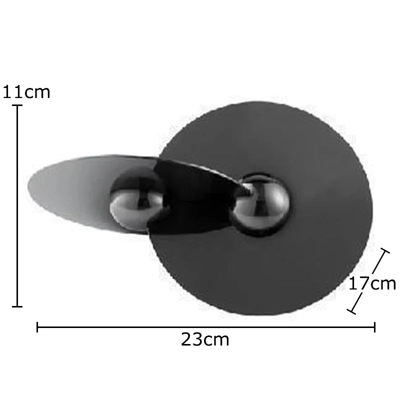 Decorbites™ Geometrische Kreis-Skulptur: Moderne Metall-Tischdekoration für die Raumästhetik