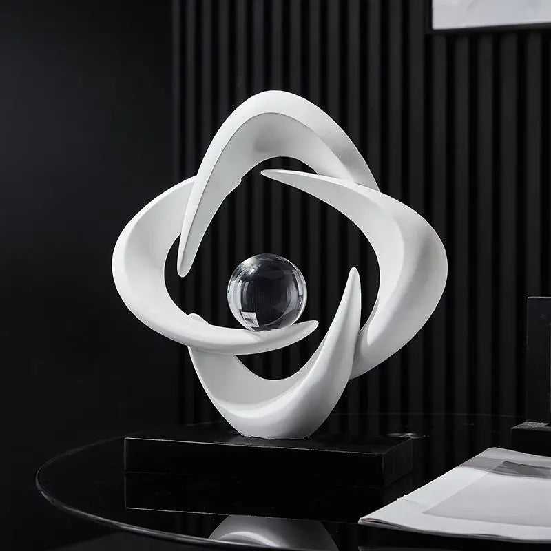 Decorbites™ Abstrakte Harz-Skulptur als Figur für die Hausdekoration & Tischdekoration
