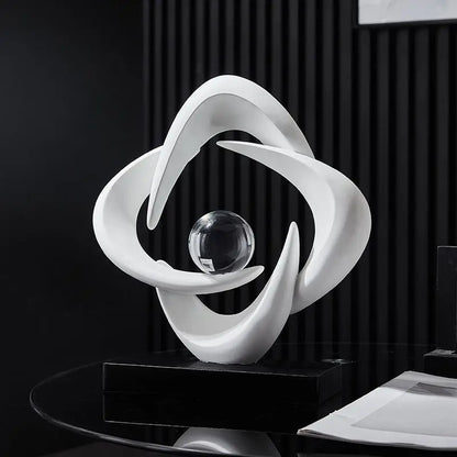 Decorbites™ Abstrakte Harz-Skulptur als Figur für die Hausdekoration & Tischdekoration