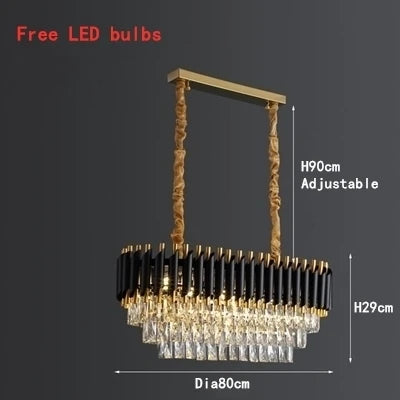 DecorBites™ High-end Luxury Crystal Ceiling Chandelier for Kitchen Dining Living Room