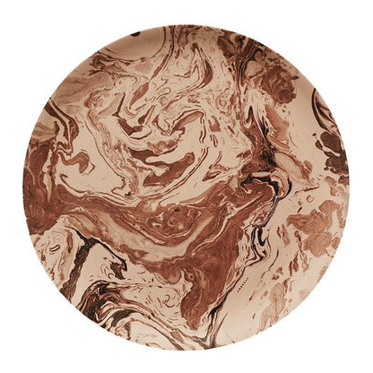 Decorbites™ Koreanischer Stil Rundes Essensgeschirr aus Bambusfaser für Desserts, Früchte und Kuchen