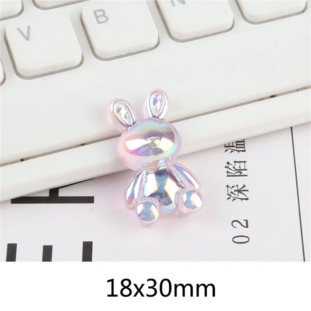 DecorBites™ Kawaii Rabbit Resin Cabochon for Scrapbooking and DIY Crafts