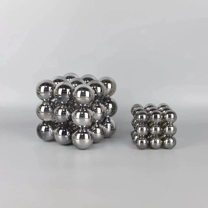 DecorBites™ Geometric Crystal Glass Ball Stack Blocks Home Decoration