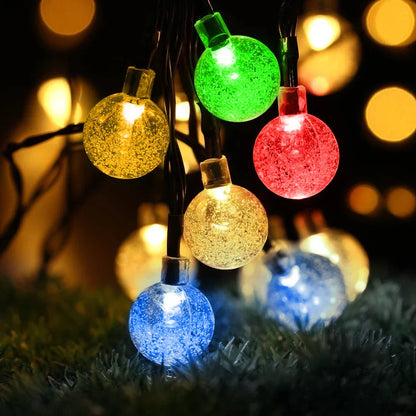 Decorbites™ Kristallkugel Solar-Feenkugeln für Außengarten Weihnachts-Hochzeitsdekoration
