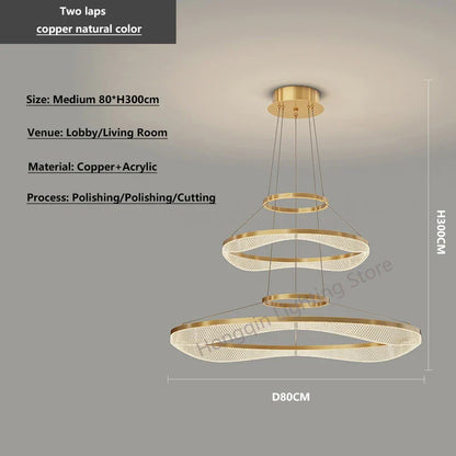 Decorbites™ Acryl Wohnzimmer Kronleuchter Pendellampe LED Hängelampe