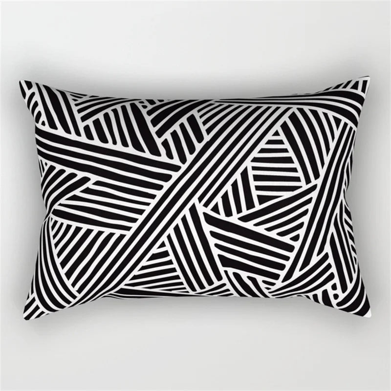 Decorbites™ Geometrisches Wellenlinien-Taljen-Kissenbezug-Set