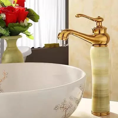 Gold Jade Brass Faucet