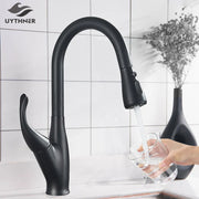 Decorbites™ Küchenarmatur: Chrom/Schwarz Ausziehbarer Mischbatterie mit 2-Funktions-Strahlformer