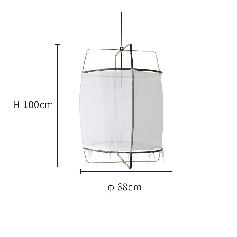Decorbites™ Leinenstoff-Hängeleuchte: Elegante Boho-Stoff-Leuchter für Zuhause, Restaurant, Hotel