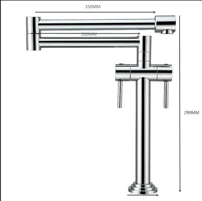 Decorbites™ Küchenarmatur: Massivmessing-Armatur für Spüle, aufgesetzt, in mehreren Oberflächen