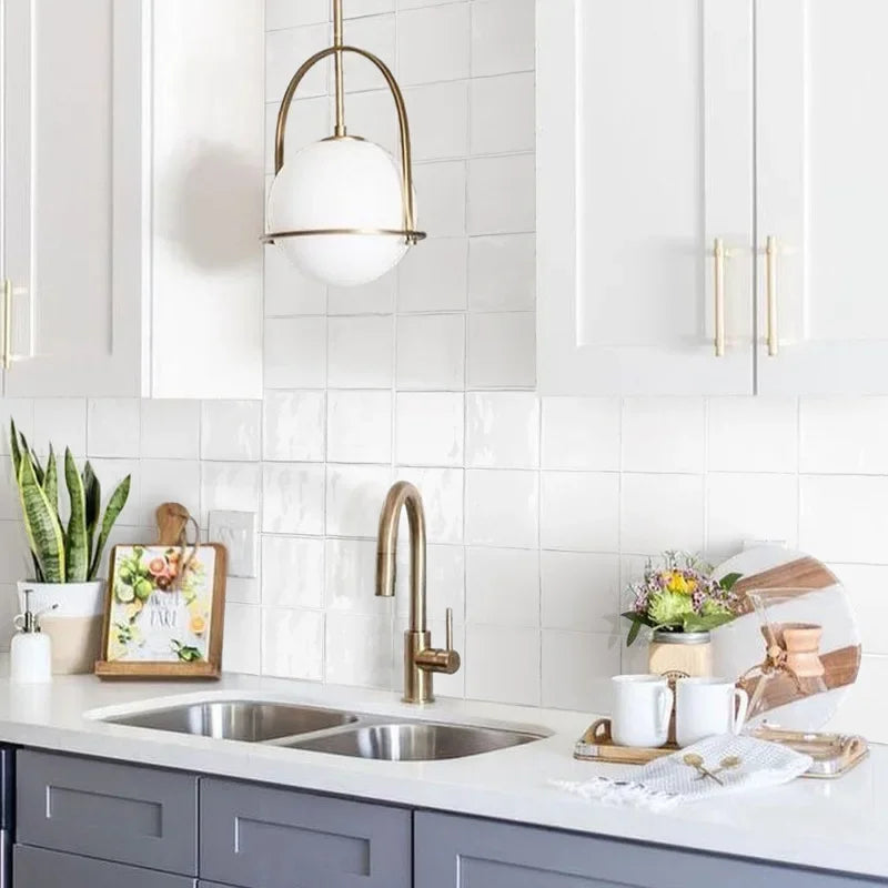 DecorBites™ Glass Globe Pendant Light for Kitchen Dining Room - Nordic Design