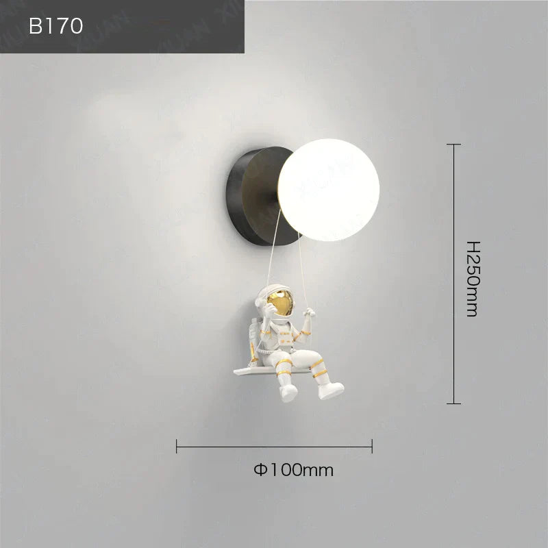 Decorbites™ Kinder-Astronaut-Wandlampe: Moderne Raumthemen-Schlafzimmerleuchte